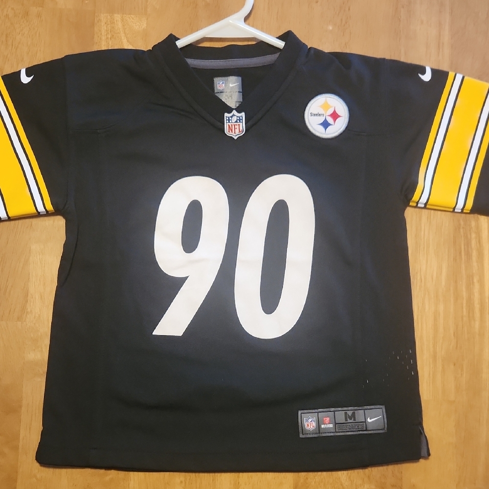 Nike Kids Steelers TJ Watt Black and Yellow Football Jersey